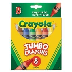 Bx. 8 Color Giant So Big Crayola Crayons